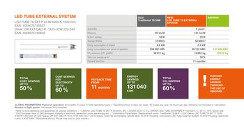 LED tube external system - calculation