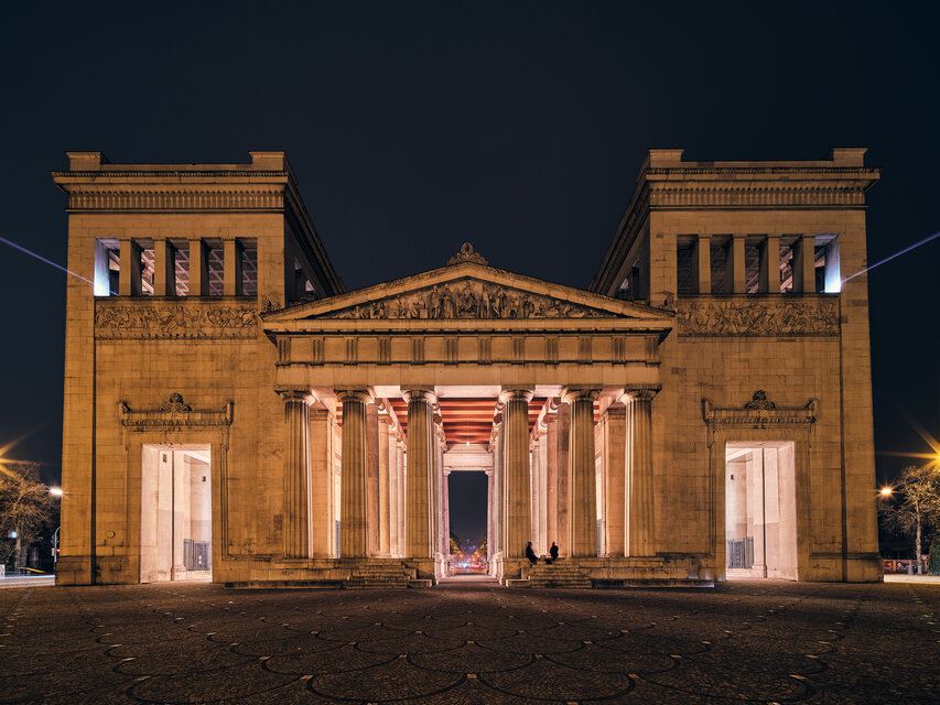 Art installation in the Propylaeum at the Kunstareal Munich